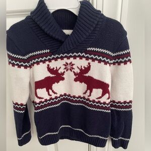 Janie and Jack Dark Blue Knit Sweater